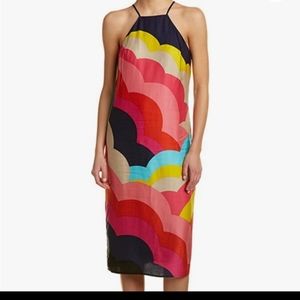 Trina Turk Colorful halter style midi dress